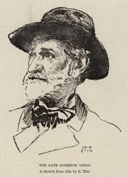 Der verstorbene Giuseppe Verdi
